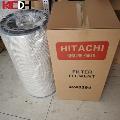 Hitachi Ekskavatör Hava Filtresi EX800-5, 4240294 12 İnç Yuvarlak Hava Temizleyici